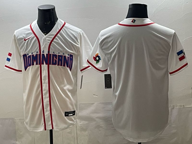 Men 2026 World Cub Blank White Game Nike MLB Jersey style 003->->MLB Jersey